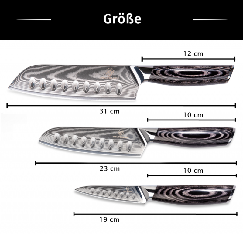Obst Damastmesser-Santoku-Set Damast Officemesser Küchenmesser Damast-Küchenmesser von Wolfblood LH Lifestyle.jpg